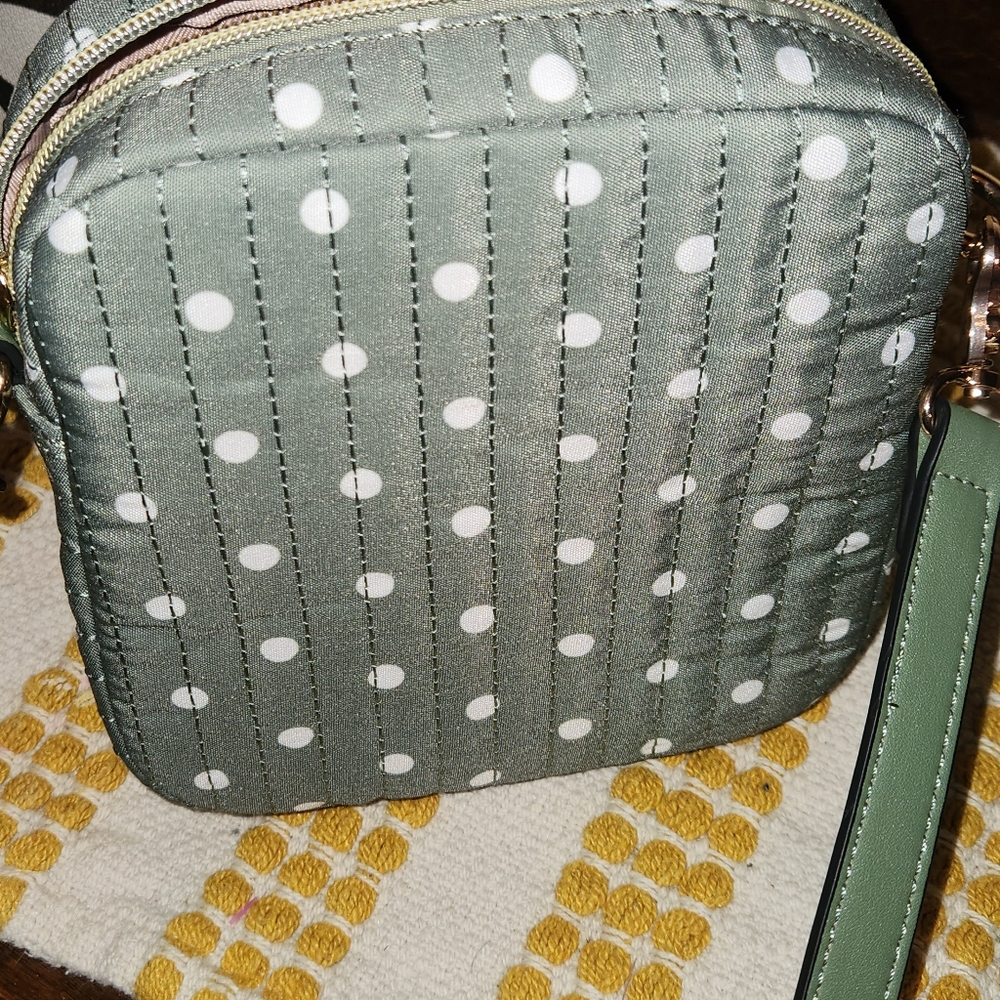Green Polka Dot Crossbody Bag - Picture 6 of 7